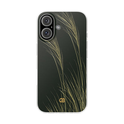 Green Lite Phone Case for iPhone - Midnight Gilded Grass