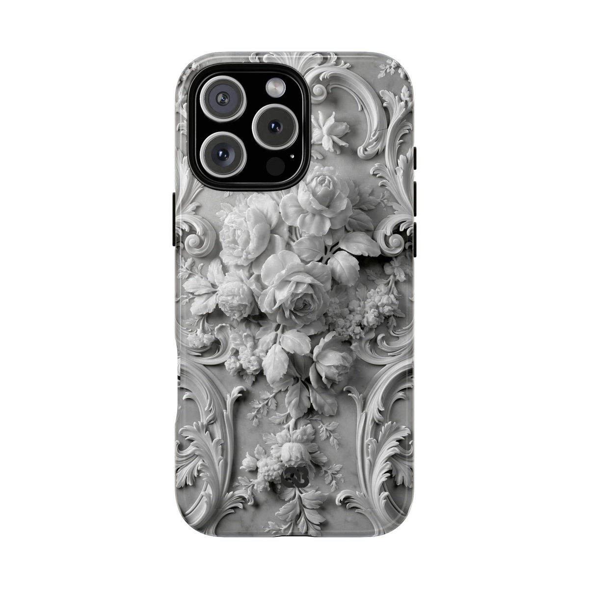 Rococo Marble Rose · Tough Phone Case for iPhone · White
