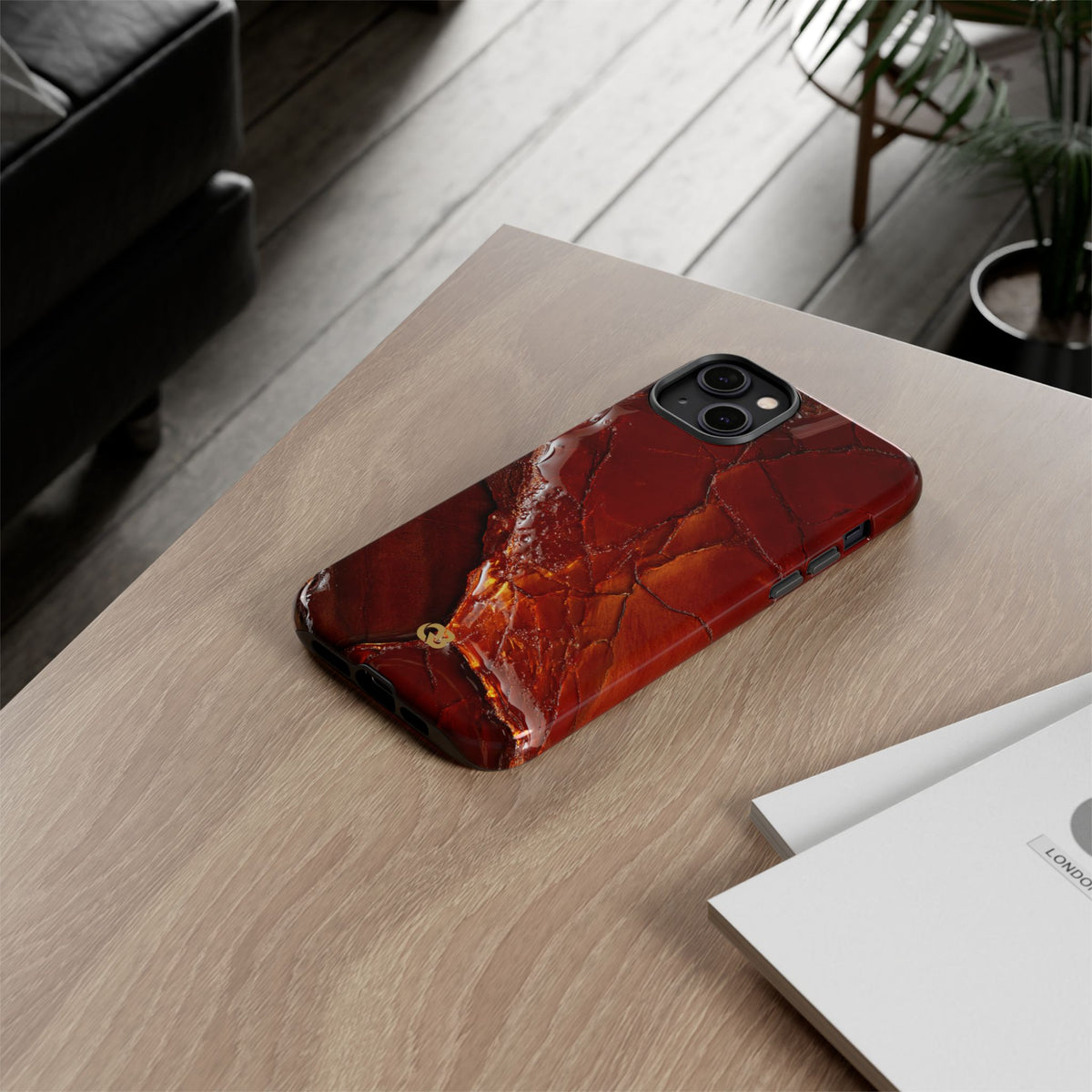 Amber Embrace · Tough Phone Case for iPhone · Brown