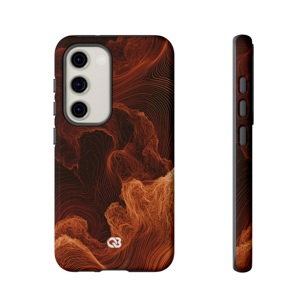 Amber Filament · Tough Phone Case for Samsung · Orange