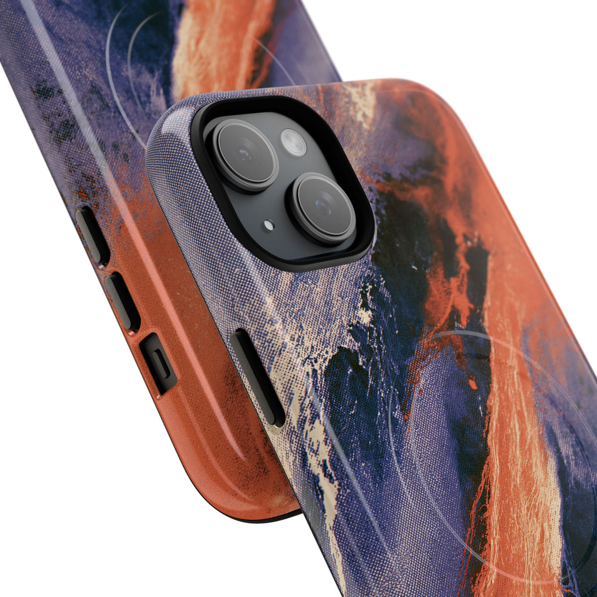 Solar Aura Drift · Tough 2.0 Magnetic Phone Case for iPhone · Orange