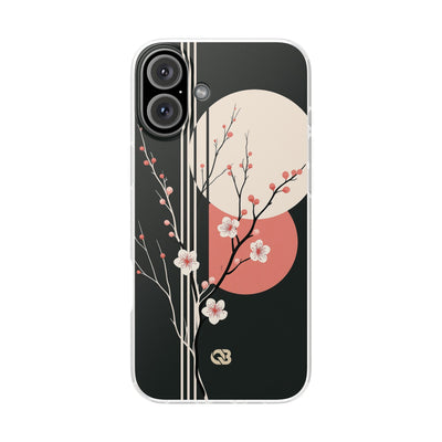 Black Lite Phone Case for iPhone - Kyoto Midnight Blossom