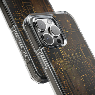 Gold Impact MagSafe Phone Case for iPhone - Amber Core Mainframe