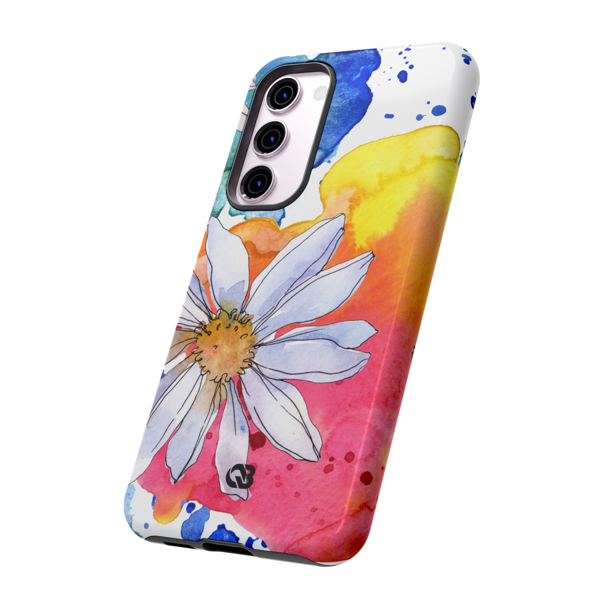 Vivid Bloom Splatter · Tough Handyhülle für Samsung