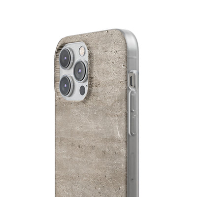 Grey Lite Phone Case for iPhone - Brutalist Stone Grit