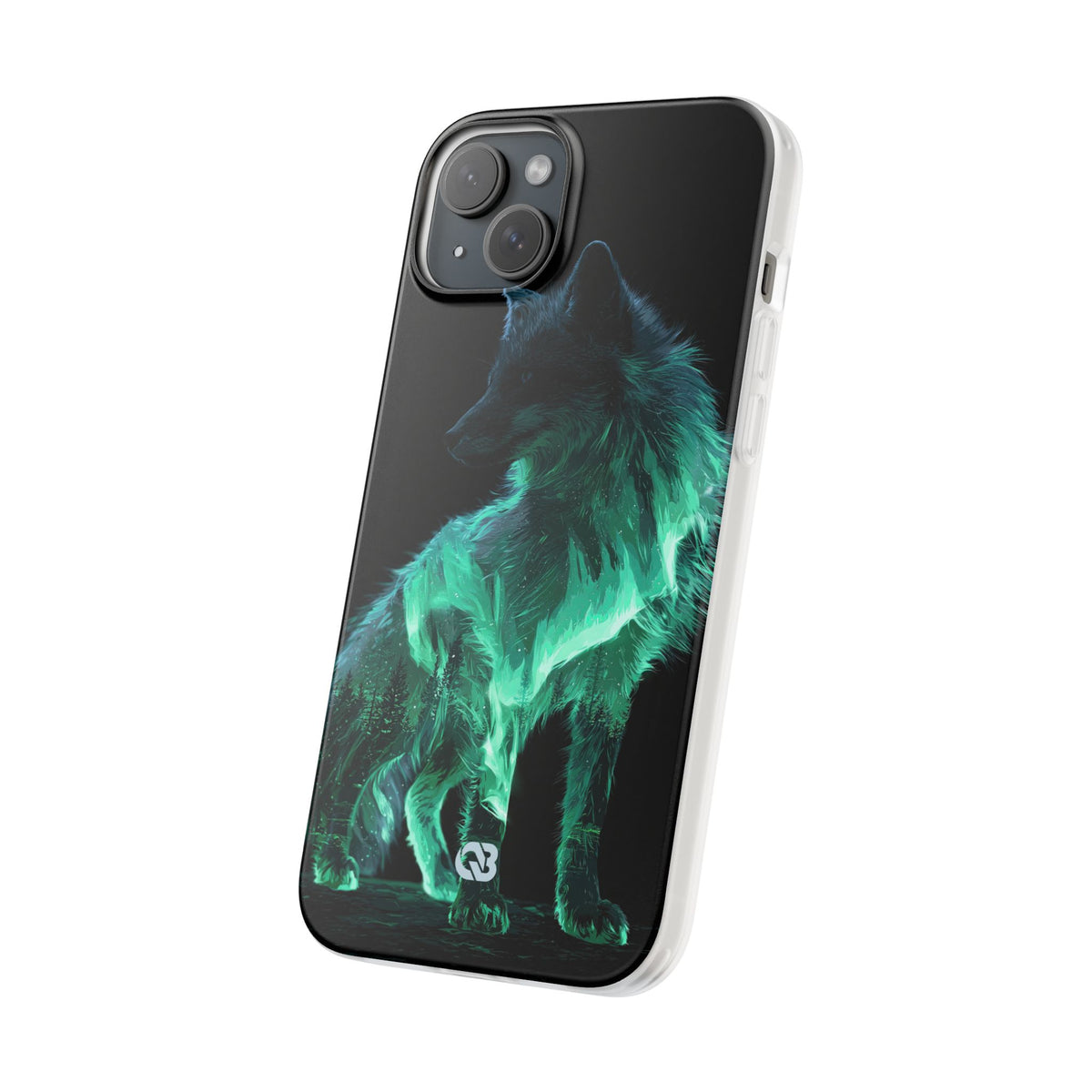 Nordic Aurora Fox · Lite Phone Case for iPhone ·  Teal