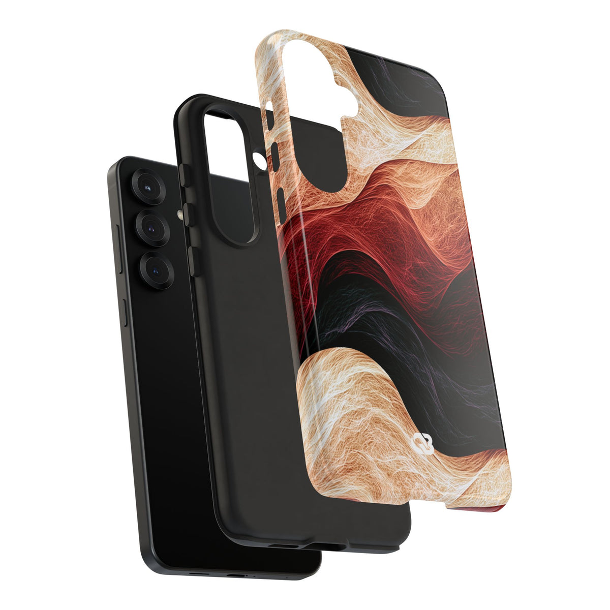 Ember Wave Dispersion · Tough Phone Case for Samsung · Red