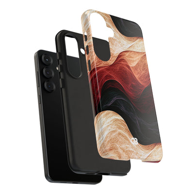 Ember Wave Dispersion · Tough Phone Case for Samsung · Red