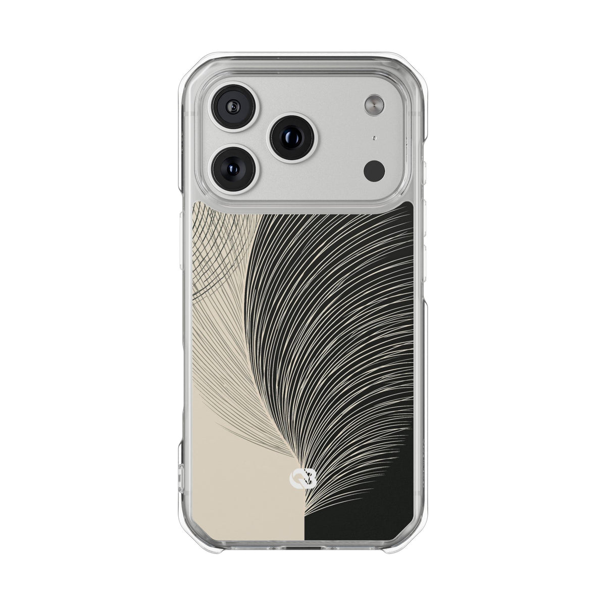 Minimal Frond Study · Clear Impact Magnetic Phone Case for iPhone ·  Black