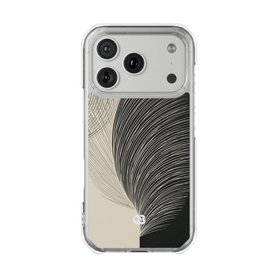 Minimal Frond Study · Clear Impact Magnetic Phone Case for iPhone ·  Black