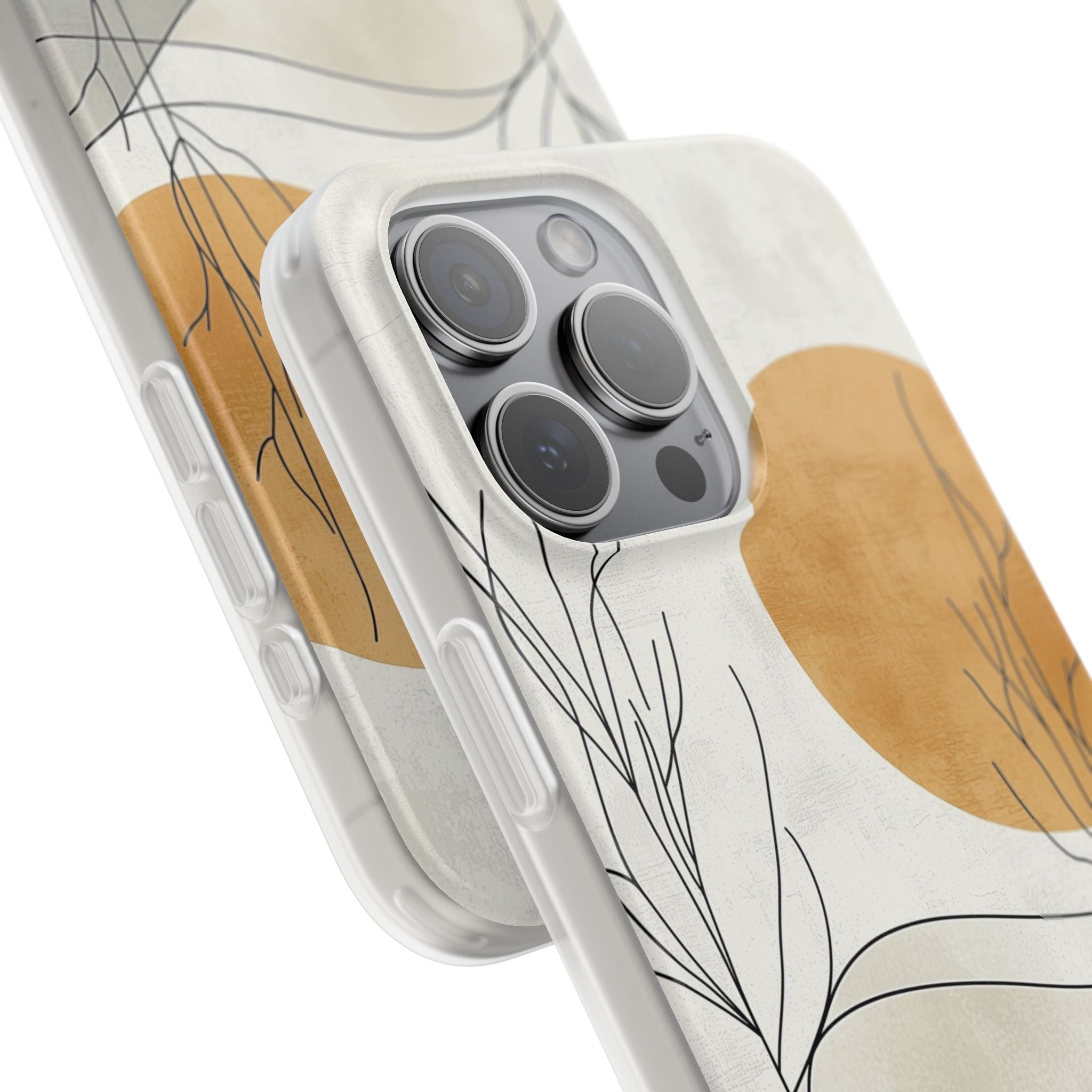 Orange Halo iPhone 15 Pro Max Case - Soft