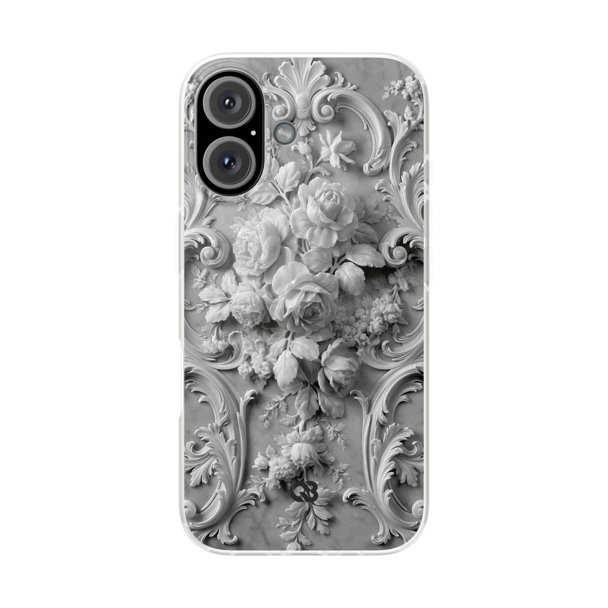 Rococo Marble Rose · Lite Phone Case for iPhone ·  White