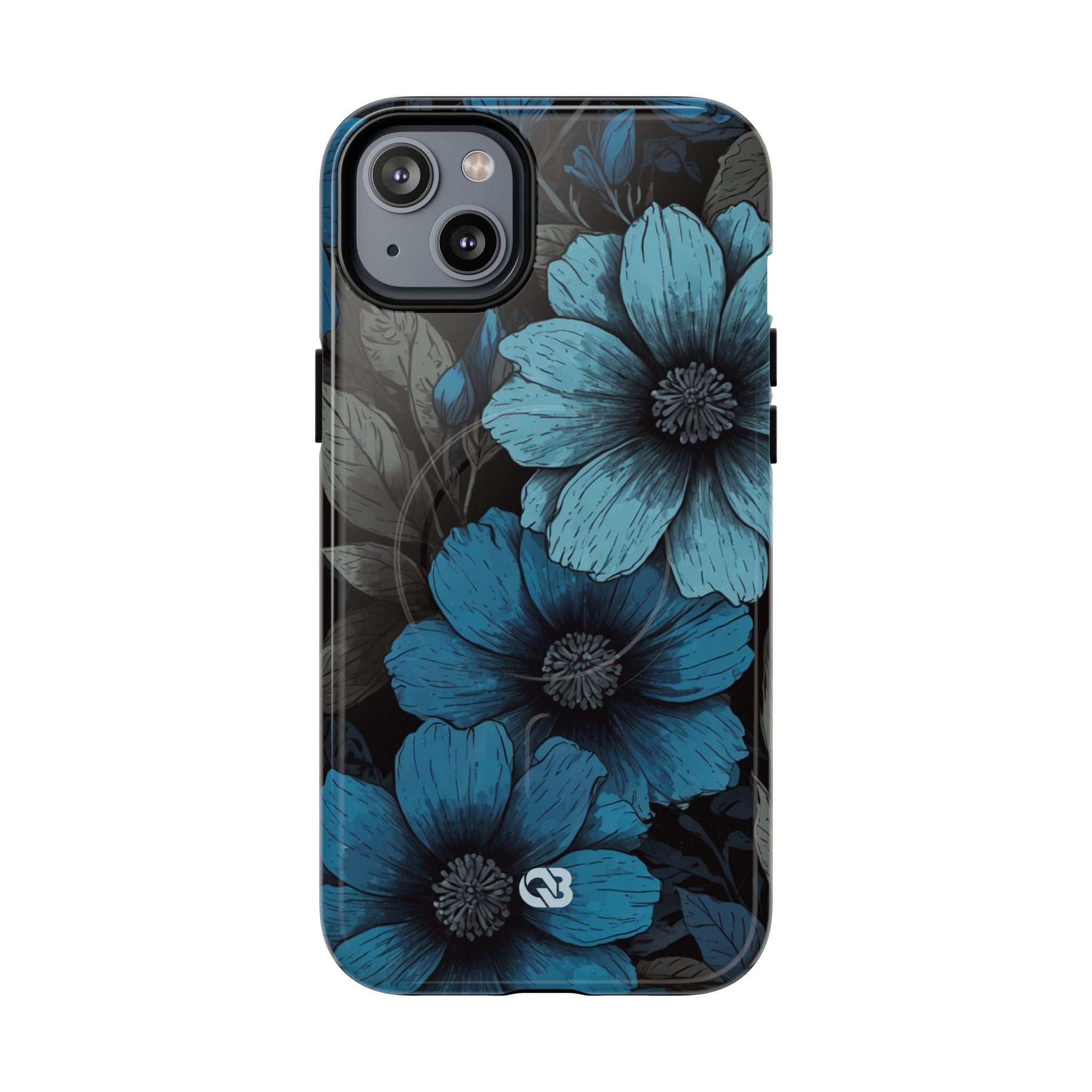 Obsidian Blue Petals · Tough+ Phone Case for iPhone · Magsafe