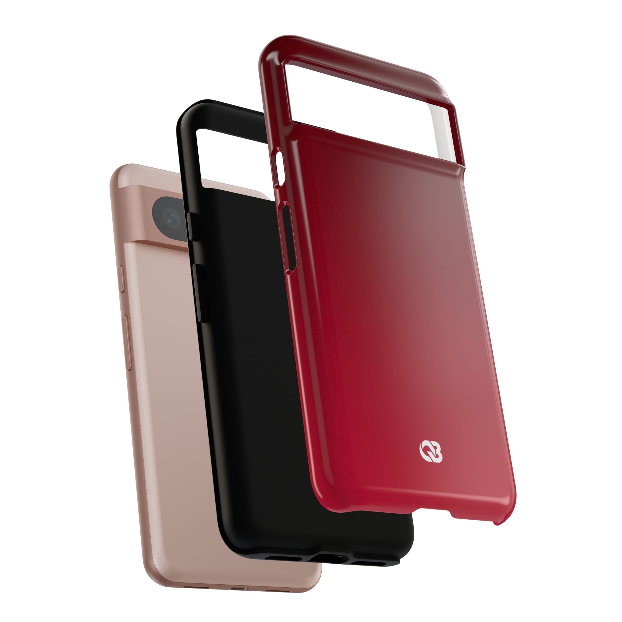 Red Tough Phone Case for Google Pixel - Crimson Velvet Fade