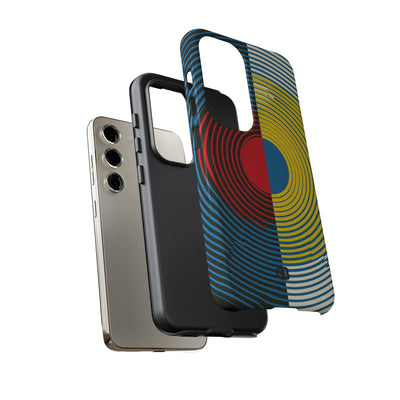 Blue Tough Phone Case for Samsung - Primary Circuit Orbit