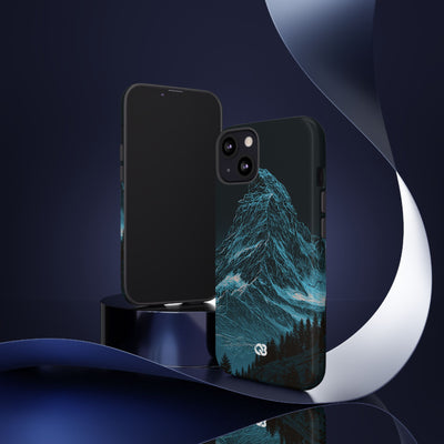 Glacial Alpine Peak · Tough Phone Case for iPhone · Blue