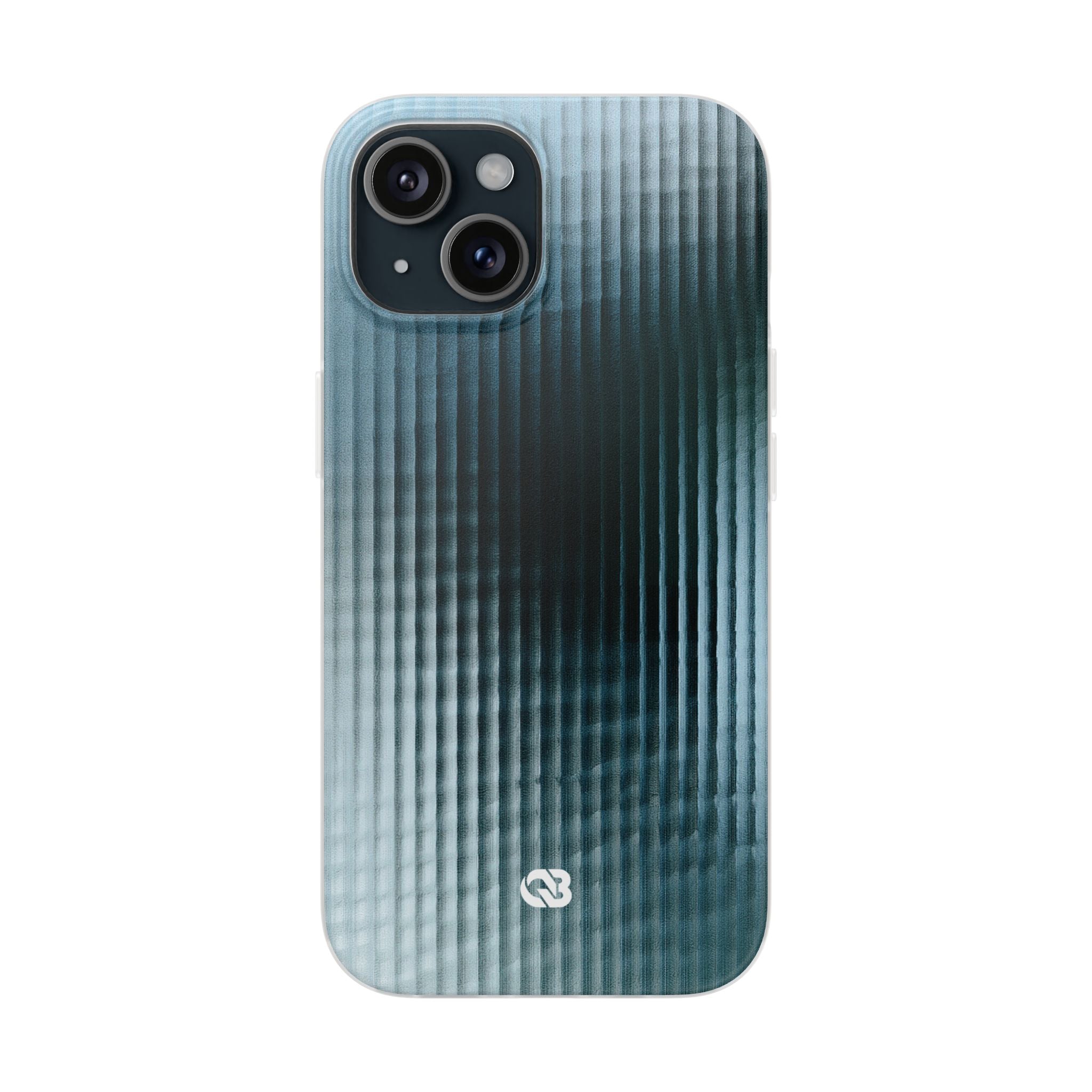 Blue Lite Phone Case for iPhone - Glacial Reeded Glass