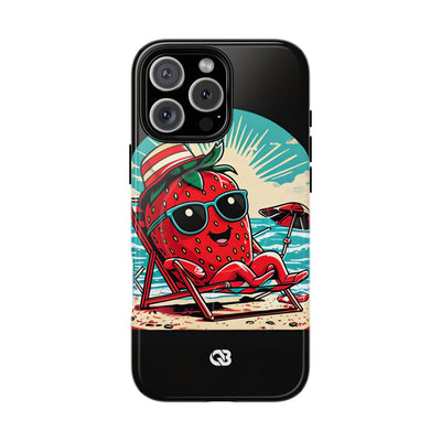 Retro Coastal Berry · Tough+ Coque de téléphone pour iPhone · MagSafe