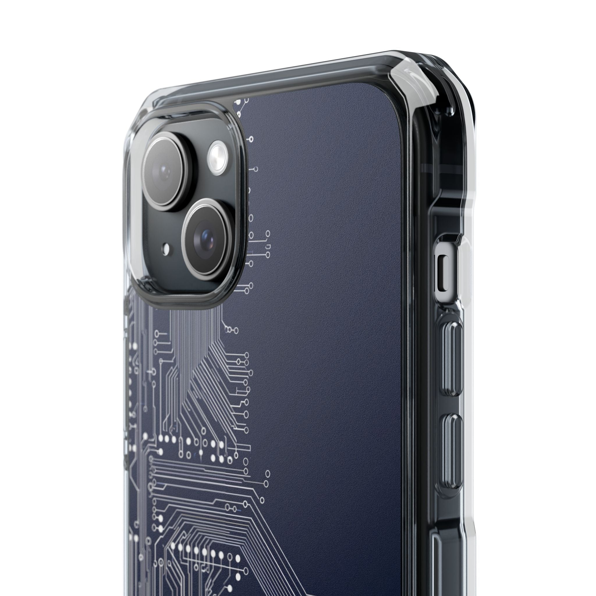 Blue Impact MagSafe Phone Case for iPhone - Cobalt Data Stream