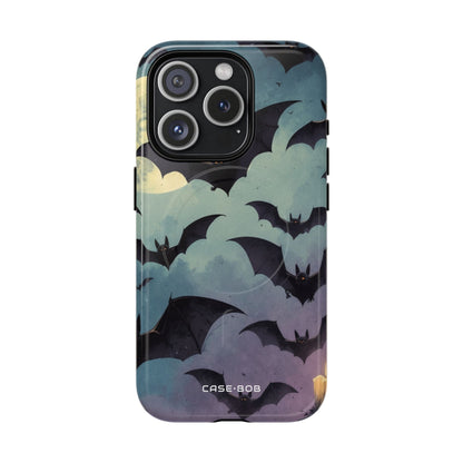 Leuchtender Fledermaus-Schwarm iPhone 15 Pro Case - Tough+