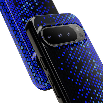 Cobalt Hex Dispersion · Tough Phone Case for Pixel ·  Blue