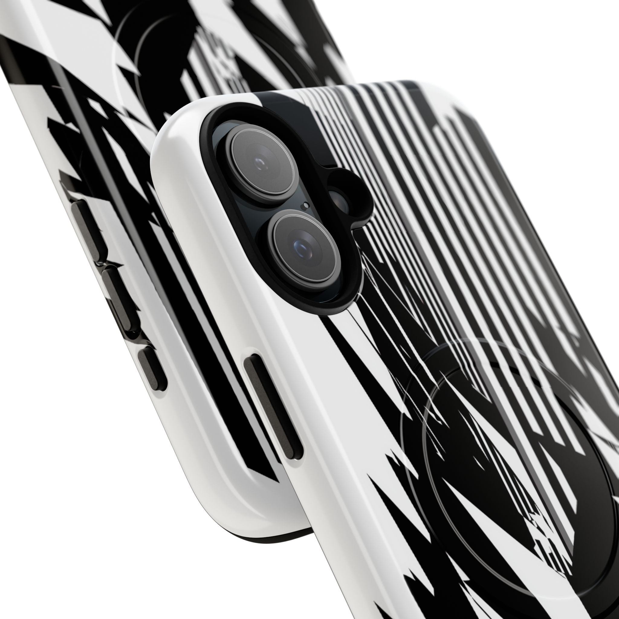 White Tough 2.0 Magsafe Phone Case for iPhone - Shattered Vector Spire