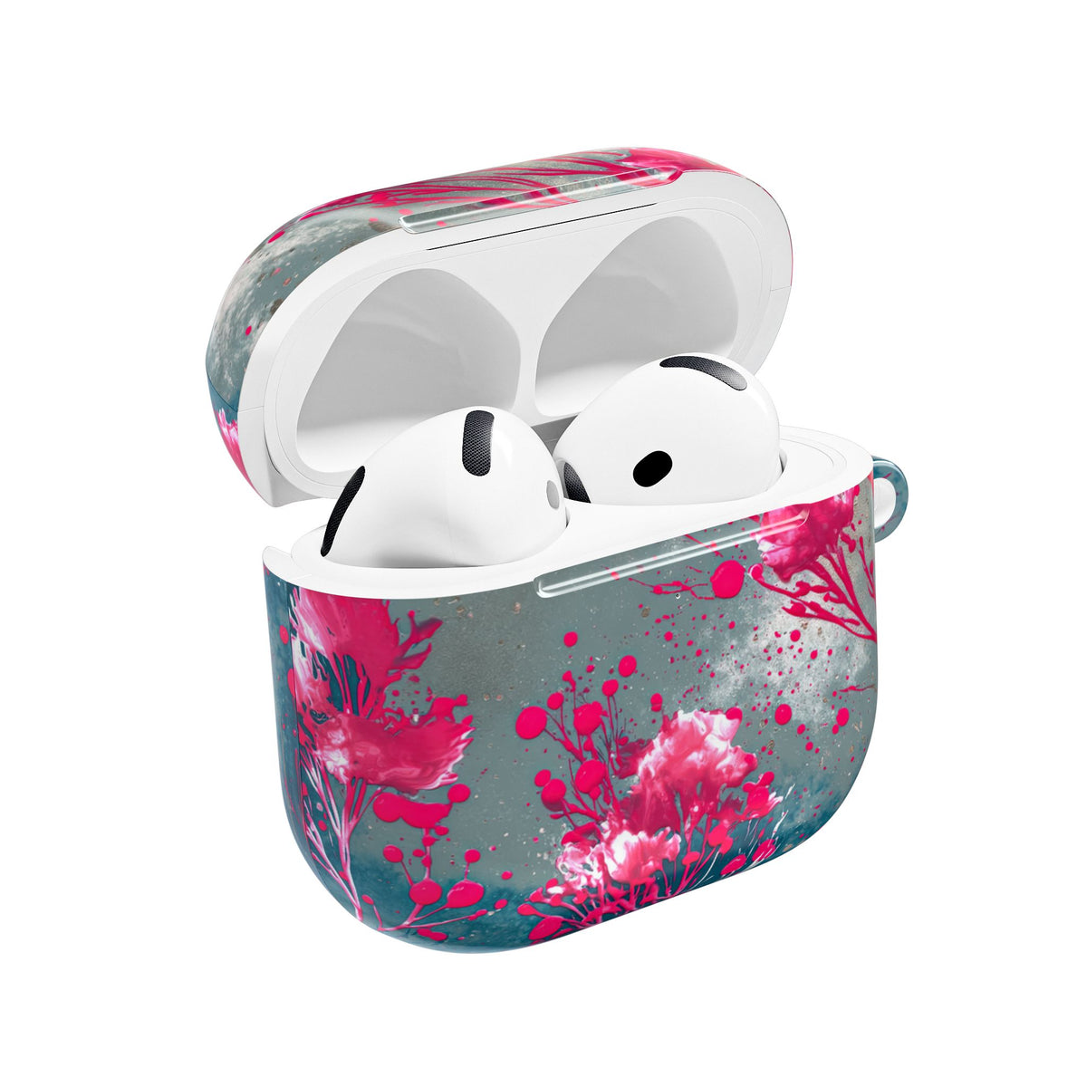 Cyber Blossom · Hard Case for AirPods & AirPods Pro · Teal