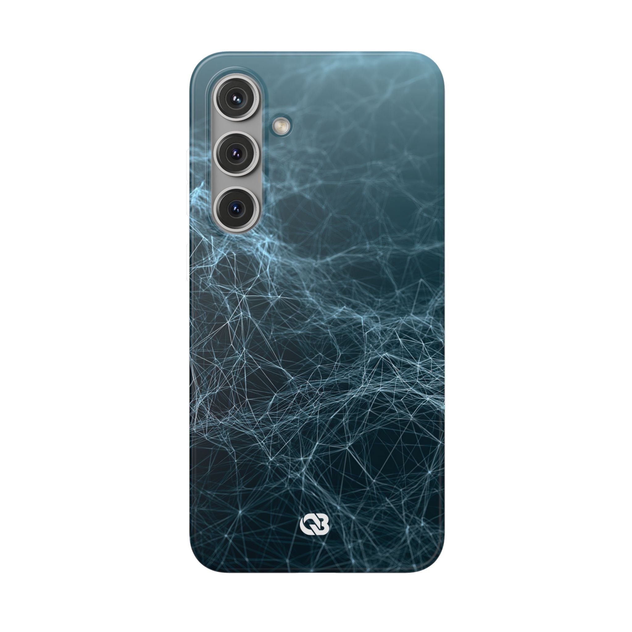 Teal Lite Phone Case for Samsung - Arctic Neural Mesh