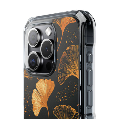 Gilded Ginkgo · Clear Impact Magnetic Phone Case for iPhone · Gold