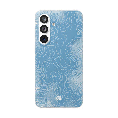 Glacial Basin Topo · Lite Phone Case for Samsung · Blue