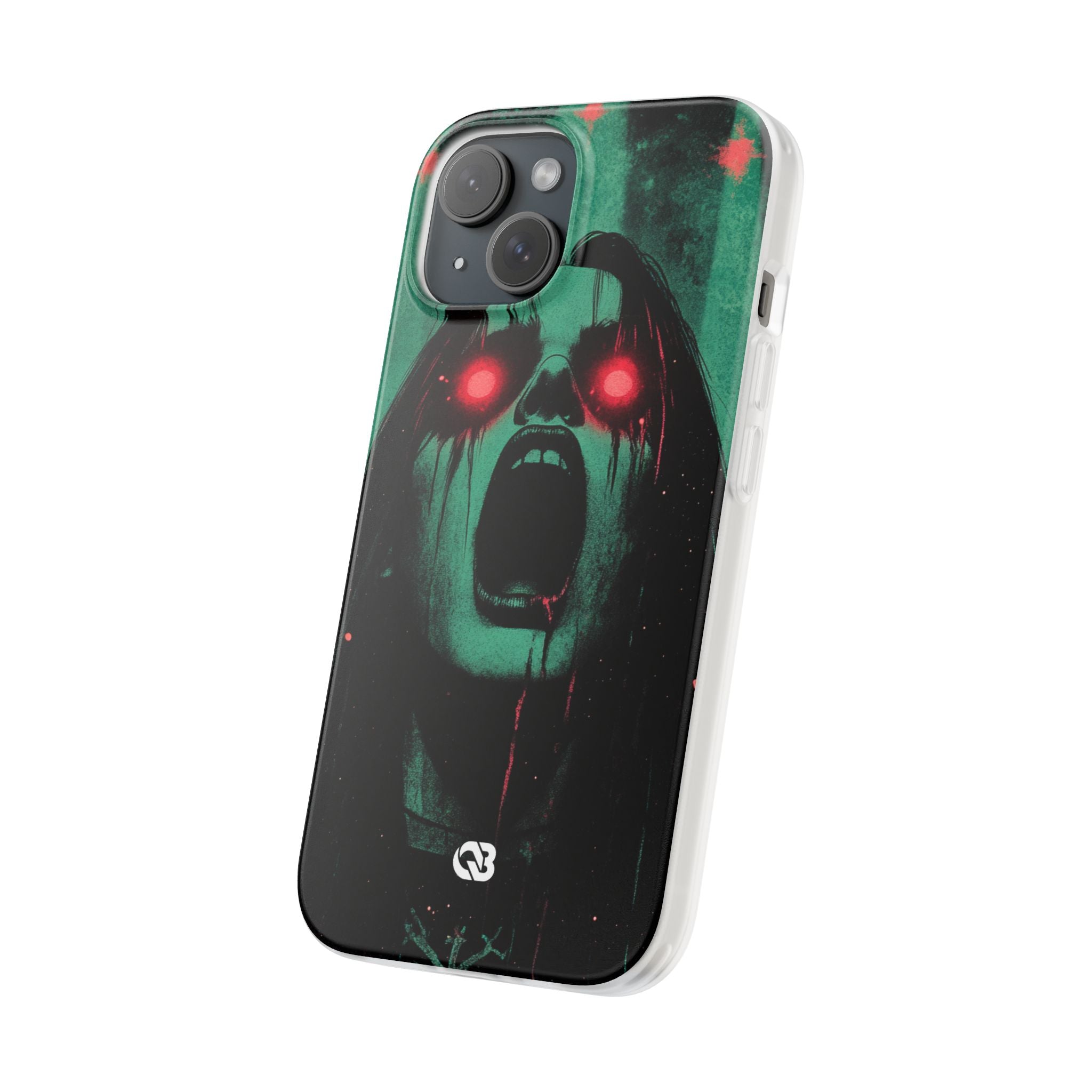 Crimson Emerald Scream · Soft Phone Case for iPhone