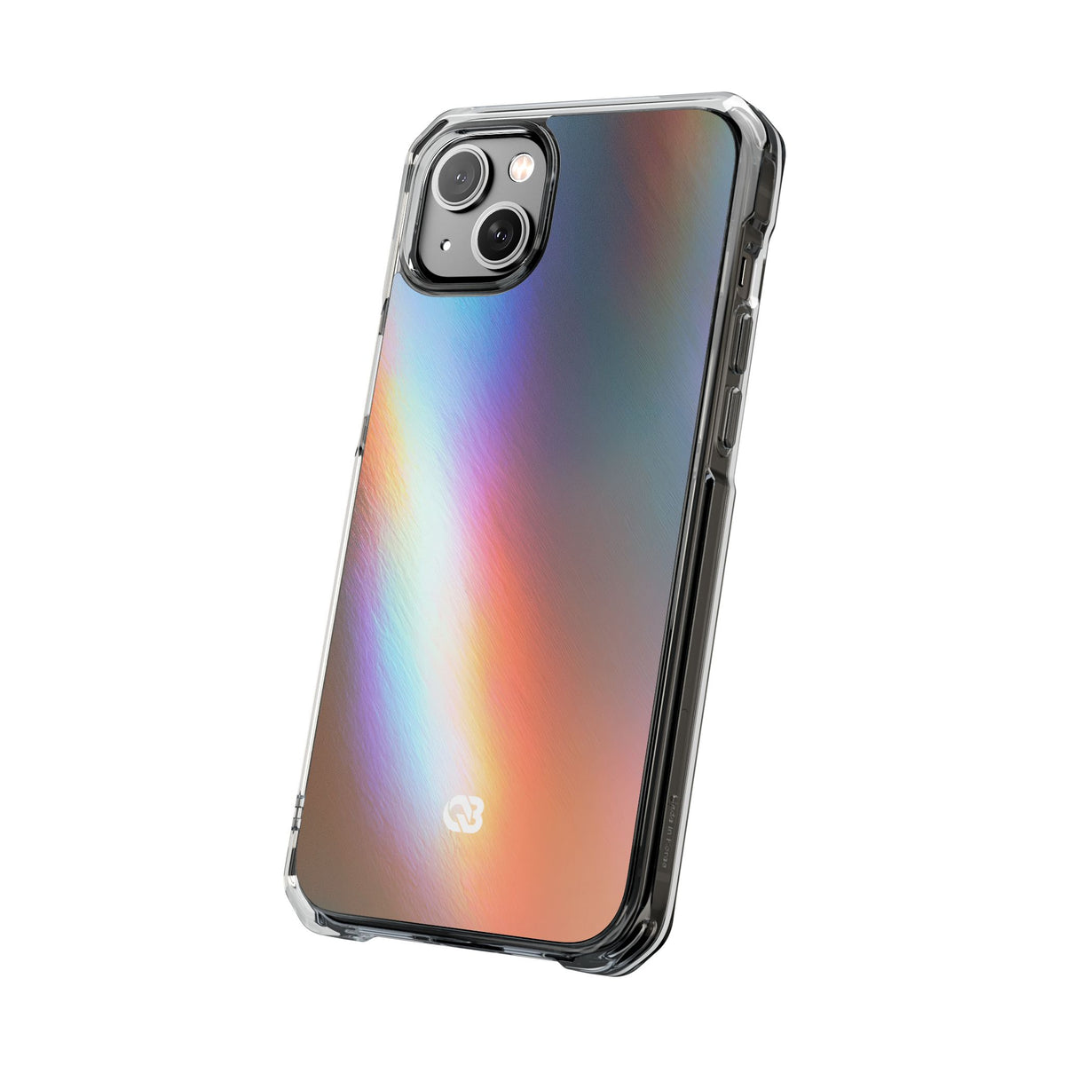 Prismatic Ray · Clear Impact Magnetic Phone Case for iPhone · Blue