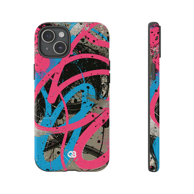 Cyber Splatter Flow · Tough Phone Case for iPhone · Pink