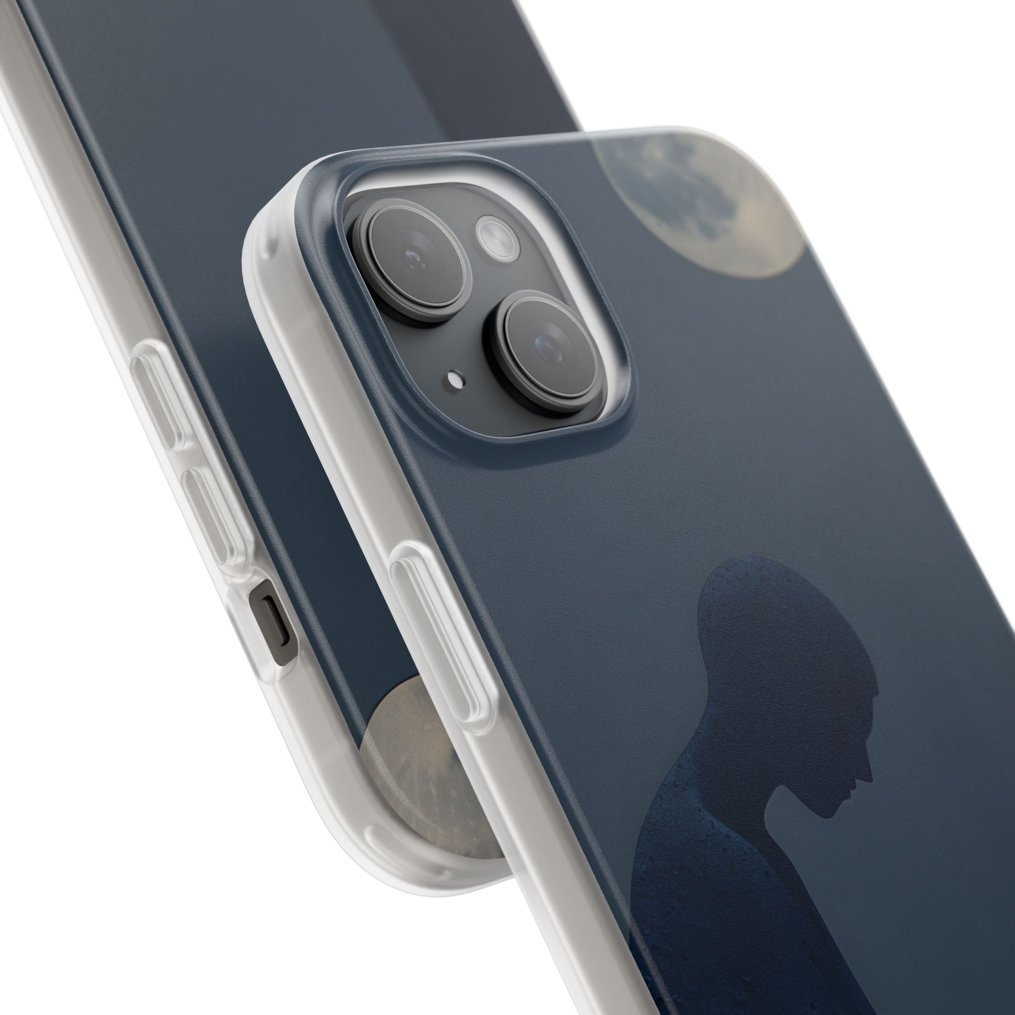 Måneskinskoncentration iPhone 15 Plus Cover - Blød