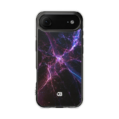 Neural Singularity · Clear Impact Magnetic Phone Case for iPhone · Black