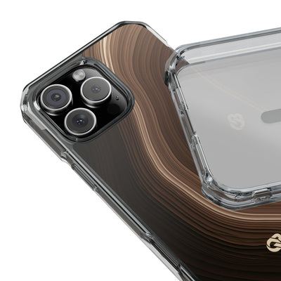 Brown Impact MagSafe Phone Case for iPhone - Bronzed Canyon Relief