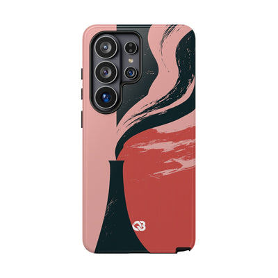 Pink Tough Phone Case for Samsung - Cinder Rose Plume