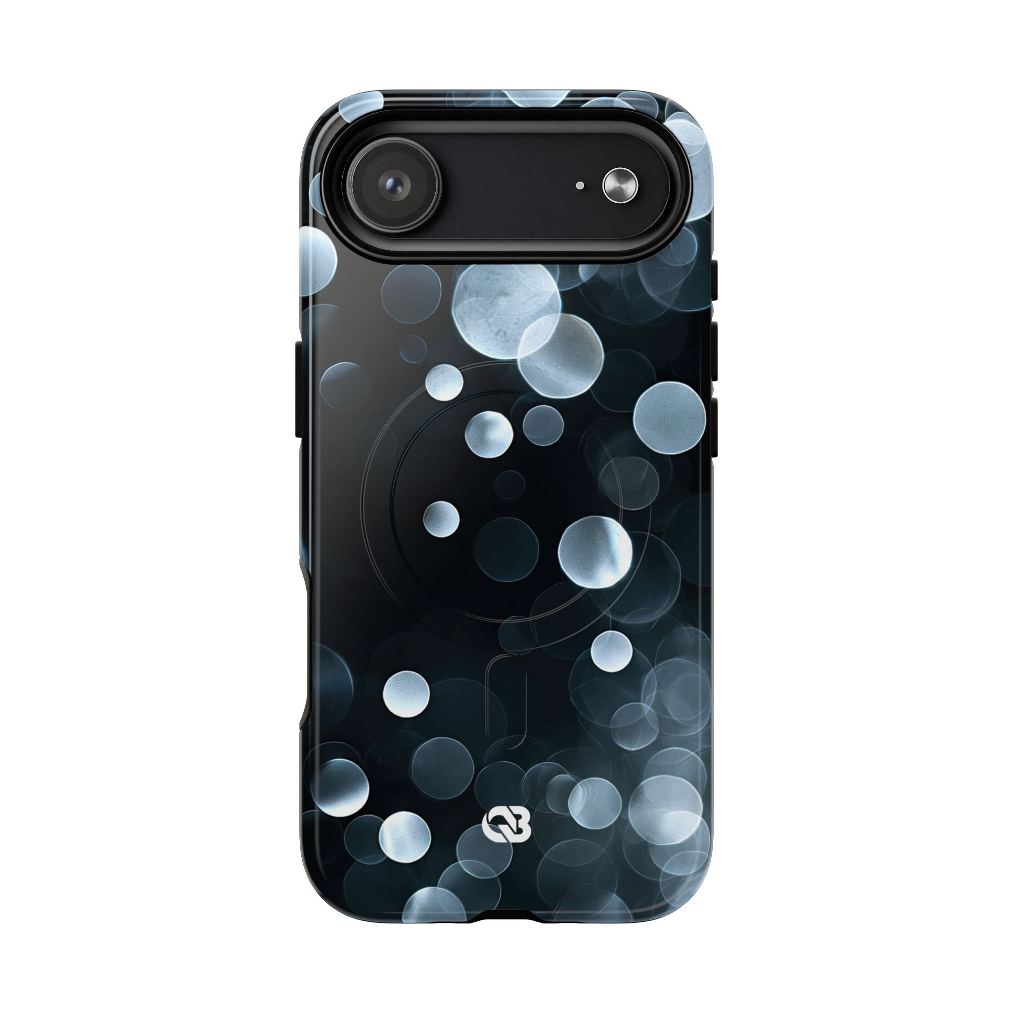 Black Tough 2.0 Magsafe Phone Case for iPhone - Silver Orbit Glow