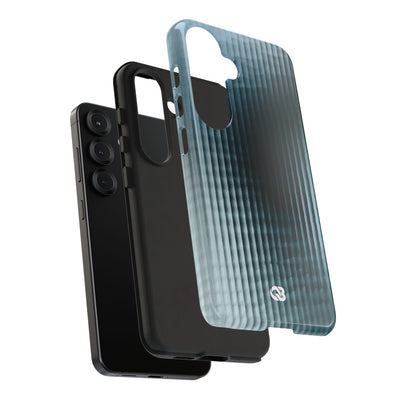 Blue Tough Phone Case for Samsung - Glacial Reeded Glass