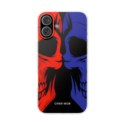 Skull Clash iPhone 16 Plus Cover - Soft