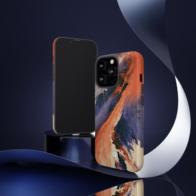 Solar Aura Drift · Tough Phone Case for iPhone · Orange