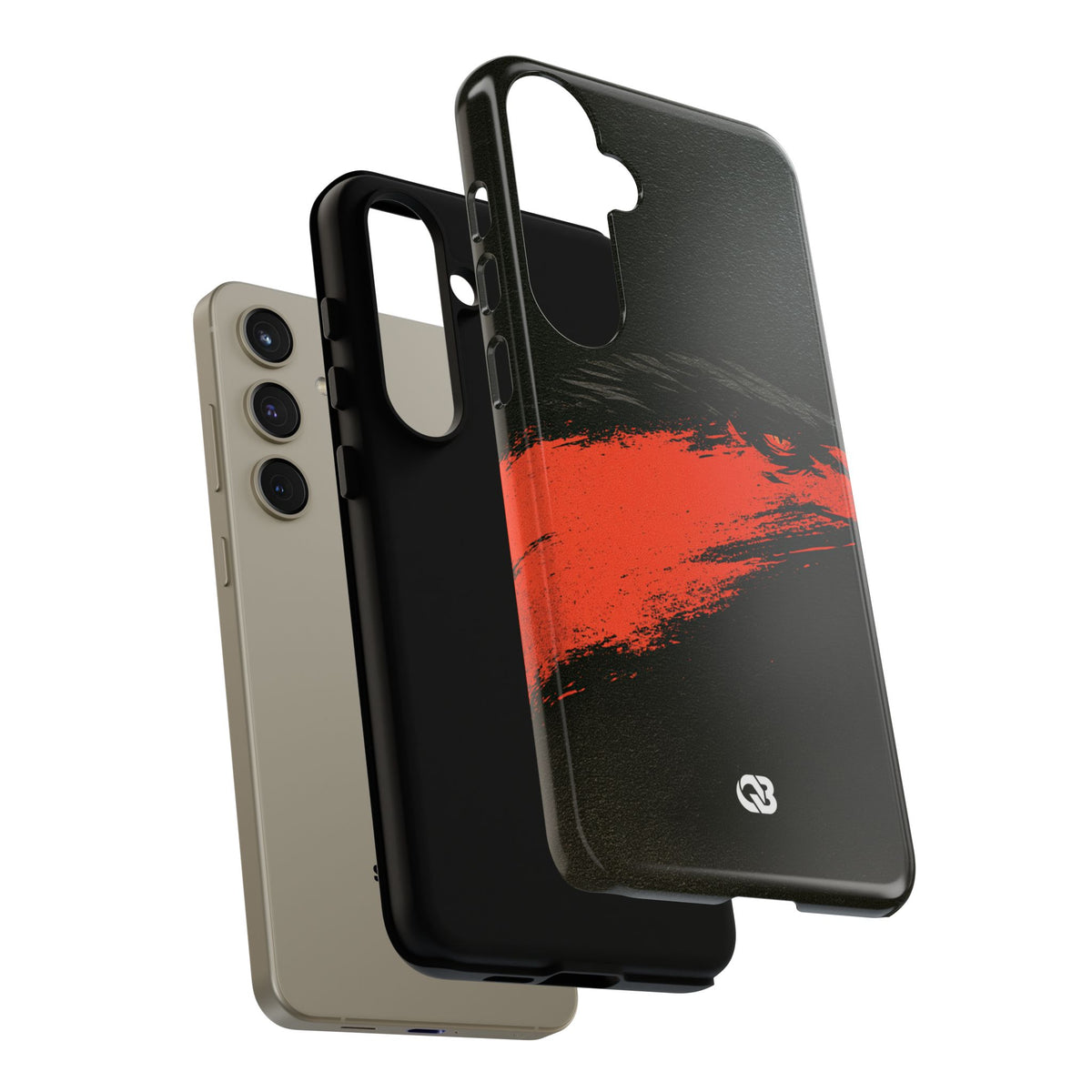 Crimson Raptor Noir · Tough Phone Case for Samsung · Black