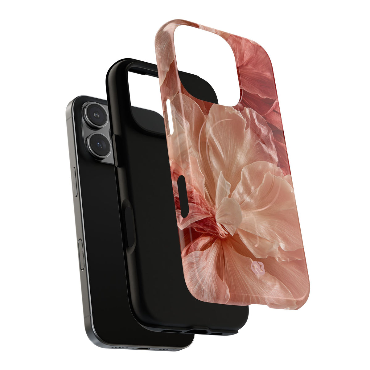 Blush Silk Bloom · Tough 2.0 Magnetic Phone Case for iPhone · Pink