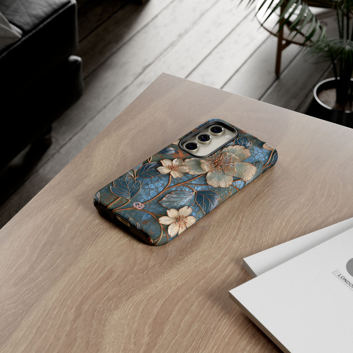 Gilded Blossom Reverie · Tough Phone Case for Samsung · Teal