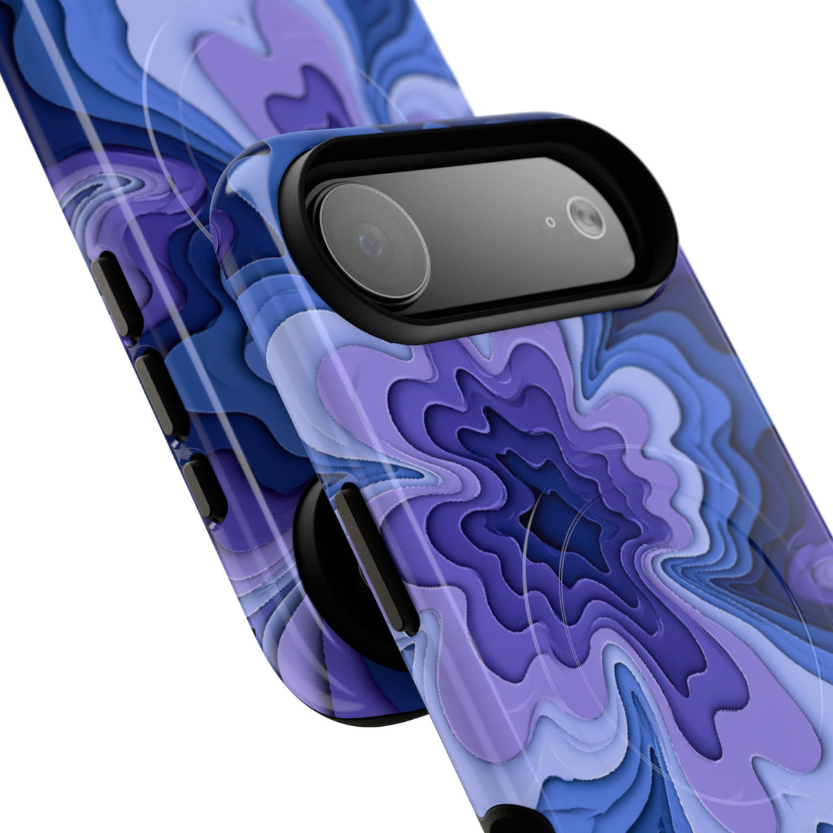 Periwinkle Strata Bloom · Tough 2.0 Magnetic Phone Case for iPhone · Purple