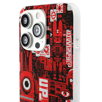 Neo Mecha Collage · Lite Phone Case for iPhone ·  Red