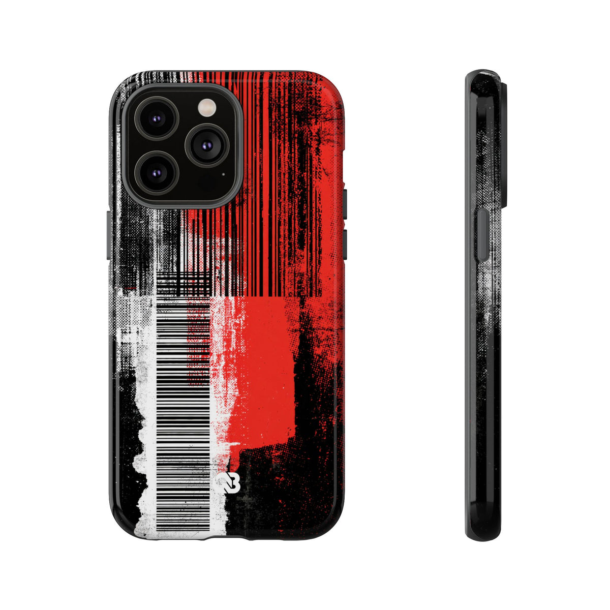 Distorted Barcode · Tough Phone Case for iPhone · Black