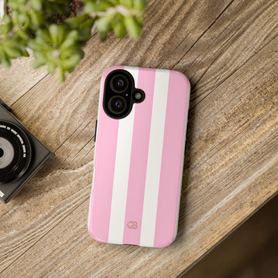Soft Pink Stripe · Tough Coque de téléphone pour iPhone