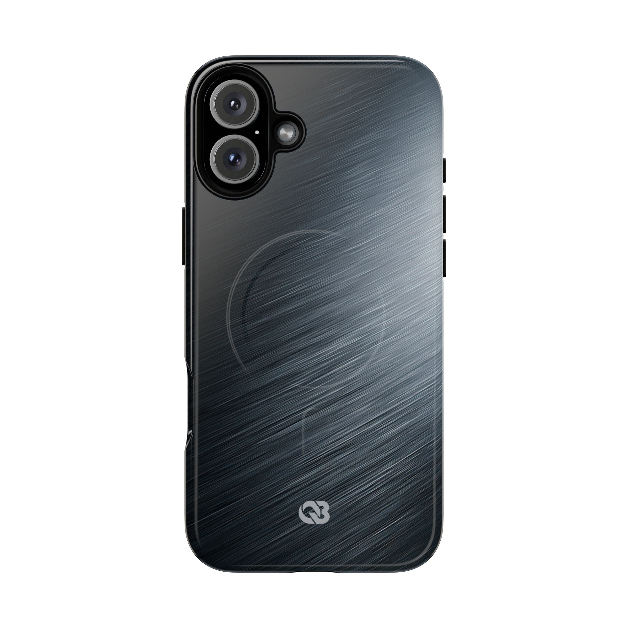 Grey Tough 2.0 Magsafe Phone Case for iPhone - Charcoal Brushed Steel