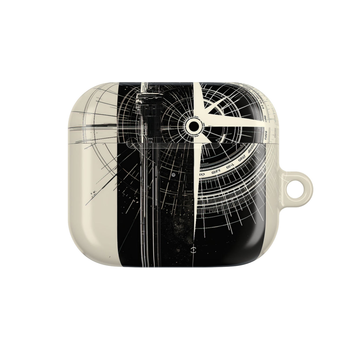 Orbital Meridian · Hard Case for AirPods & AirPods Pro · Beige
